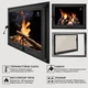 Дверца для камина Iron Fire Style 75 730x540 мм со стеклом чугунная - изображение 4