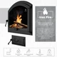 Комплект чугунных дверок Iron Fire Sandra 575х475 мм + поддувательная Style 35 315х180 мм - изображение 3