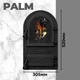 Дверцята для печі Iron Fire Palm 305x520 мм зі склом чавунні - зображення 7