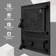 Дверцята для грубки Iron Fire Versace WG 370x485 мм без скла чавунні - зображення 10