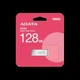 Flash A-DATA USB 3.2 UR 350 128Gb Silver/Beige - изображение 6