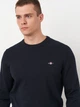 Джемпер мужской GANT Classic Cotton C-Neck 8030561-433 L Синий (7325707090226) - изображение 4