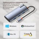 Док-станция ColorWay USB-C 5-в-1 Type C PD 100W/USB3.0х3/HDMI 4К (CW-HUB01) - изображение 14