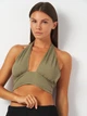 Топ жіночий H&M 1067101_хак S Хакі (KAY2000001526057) - зображення 4
