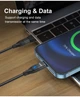 Магнітний кабель Type-C to Type-C PD 60W (20V/3А) + адаптер USB-A FAST CHARGING 3.0 передача даних для ноутбуків планшетів смартфонів довжина 1.0м black - зображення 7