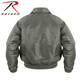 Куртка Rothco тактична льотна чоловіча бомбер CWU-45P Flight Jacket Sage олива XL - зображення 3