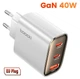 Мережевий зарядний пристрій Toocki 40W GAN Type-c USB Біле - зображення 1
