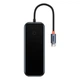 USB-хаб USB Type-C Baseus AcmeJoy 5-in-1 (HDMI, 2xUSB3.0, USB2.0, Type-C PD&Data) (WKJZ010213) Dark Gray - изображение 5