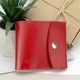 Женский кожаный кошелек маленький на кнопке Handycover HC0062 красный - изображение 1