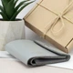 Женский кожаный кошелек маленький на кнопке Handycover HC0062 серый - изображение 4