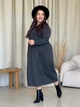 Платье кашемировое длинное зимнее теплое женское Merlini Крети 700001411 L-XL Черное (700001411_2) - изображение 8