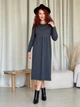 Платье кашемировое длинное зимнее теплое женское Merlini Крети 700001411 L-XL Черное (700001411_2) - изображение 1
