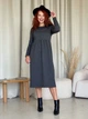 Платье кашемировое длинное зимнее теплое женское Merlini Крети 700001411 L-XL Черное (700001411_2) - изображение 3