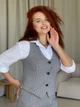 Костюм кашемировый деловой женский Merlini Бари 100001242 2XL-3XL Серый (100001242_3) - изображение 14