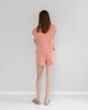 Пижама (футболка + шорты) женская Коралловая XS - изображение 4