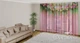 3D - Фото Тюль PHOTODECOR "Рожеві ламбрекени з папоротею" - зображення 2