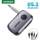 Bluetooth-адаптер Ugreen Bluetooth 5.3 приймач адаптер 3.5мм Black - изображение 1