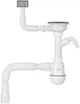 Сифон для кухонной мойки KRONER KRP KS02-1BLK 3 1/2"х40/50 мм с квадратным переливом - изображение 1