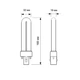 Лампа ультрафиолетовая PL-S 9W BLB/2P G23 - изображение 2