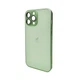 Чехол для смартфона AG Glass Matt Frame Color для iPhone 13 Pro Max Light Green - изображение 1