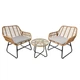 Комплект садовой мебели для сада, террасы и балкона GardenLine LEUCA ABI3408 стол и два кресла - изображение 7