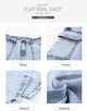 Джинси Sidefeel Women Wide Leg Cargo Jeans High Waisted Stretch Denim Pants with Flap Pockets Color: Blue Size: 6 - зображення 6