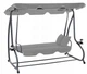 Садова гойдалка GardenLine Venera 210x120x170 см. Grey - зображення 2