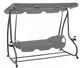 Садова гойдалка GardenLine Venera 210x120x170 см. Grey - зображення 3