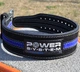 Пояс для пауерліфтингу Power System PS-3800 PowerLifting шкіряний Black/Blue Line L 4911431 - зображення 9