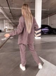 Жіночий прогулянковий велюровий костюм (сорочка+штани) Uaclothes 48-50 Бузковий (like36930-173571371) - зображення 6