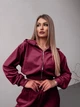 Жіночий велюровий костюм (кофта+штани+топ) Uaclothes 42-44 Бордовий (like36631-170571349) - зображення 3