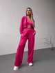 Жіночий велюровий костюм (кофта+штани+топ) Uaclothes 46-48 Малиновий (like36630-170561350) - зображення 2