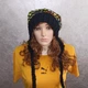 Шапка з помпоном та зав'язками жіноча, об'ємна шапка ручної роботи від PRIGRIZ - зображення 2