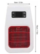 Керамический портативный электрический обогреватель UKC PH-8006 900W Бело-черный - изображение 2