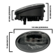 Противотуманные фары LED Honda Accord 7, Civic 4D, CR-V, Fit/Jazz, Jade, Vezel белого + жёлтого цвета (2 шт) - изображение 2