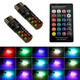 Светодиодные автомобильные лампы габарита T10 W5W RGB Led / 16 цветов + пульт для управления цветами - изображение 1