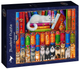 Puzzle Bluebird Cat Bookshelf 69 x 48 cm 1000 elementów (3663384902178) - obraz 1