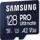 Karta pamięci Samsung PRO Ultimate microSDXC 128GB UHS-I U3 V30 A2 + SD adapter (MB-MY128SA/WW) - obraz 3