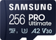 Karta pamięci Samsung PRO Ultimate microSDXC 256GB UHS-I U3 V30 A2 + adapter USB (MB-MY256SB/WW) - obraz 2