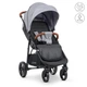 Детская прогулочная коляска-книжка ME 1024 X4 Gray Lines Серая - изображение 1