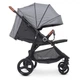Детская прогулочная коляска-книжка ME 1024 X4 Gray Lines Серая - изображение 4