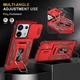 Ударопрочный чехол Camshield Army Ring для Xiaomi Redmi Note 13 4G Красный / Red Без бренда - изображение 3