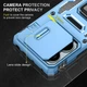Ударопрочный чехол Camshield Army Ring для Xiaomi Redmi Note 13 4G Голубой / Light Blue Без бренда - изображение 2