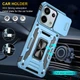 Ударопрочный чехол Camshield Army Ring для Xiaomi Redmi Note 13 4G Голубой / Light Blue Без бренда - изображение 5