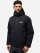 Куртка демисезонная с капюшоном мужская Jack Wolfskin Wisper Ins Jkt M A61870_6000 S Черная (4064886340342) - изображение 1