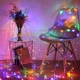 Светодиодная гирлянда нить на батарейках, 3м, 30LED, статический + динамический режимы, Мультиколор - изображение 4