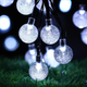 Светодиодная гирлянда "Шарики прозрачные" 20 LED, 5м + переходник, 220V, IP44, Холодный белый - изображение 4