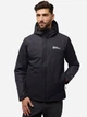 Куртка демисезонная с капюшоном мужская Jack Wolfskin Jasper Ins Jkt M A61872_6000 S Черная (4064886337069) - изображение 1