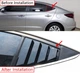 Накладки (зябра) на вікна задніх дверей Hyundai Elantra AD (16-20 р.в.) - зображення 2