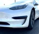 Накладки переднего бампера Tesla Model 3 черный глянец (17-21 г.в.) - изображение 2